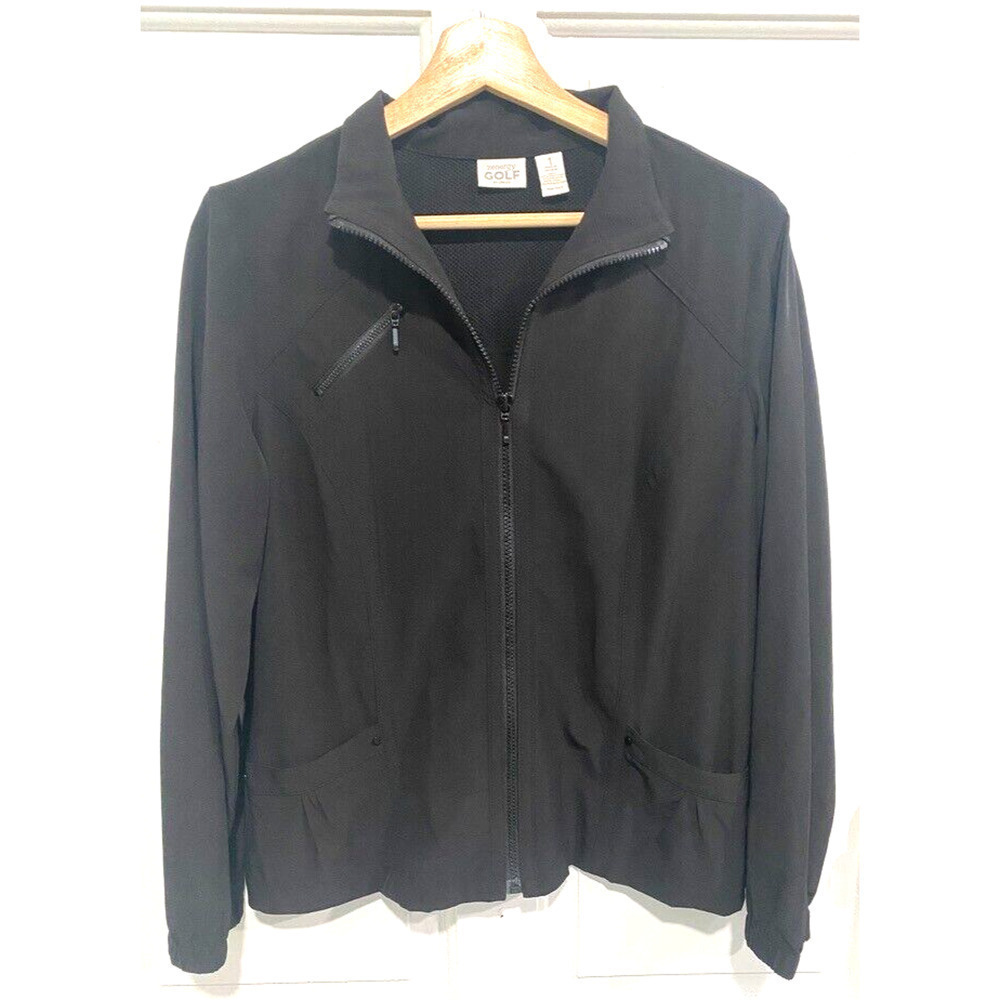 Zenergy Golf by Chico's - Black Light Jacket women Chico's size 1 (Medium)